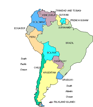 South America Map